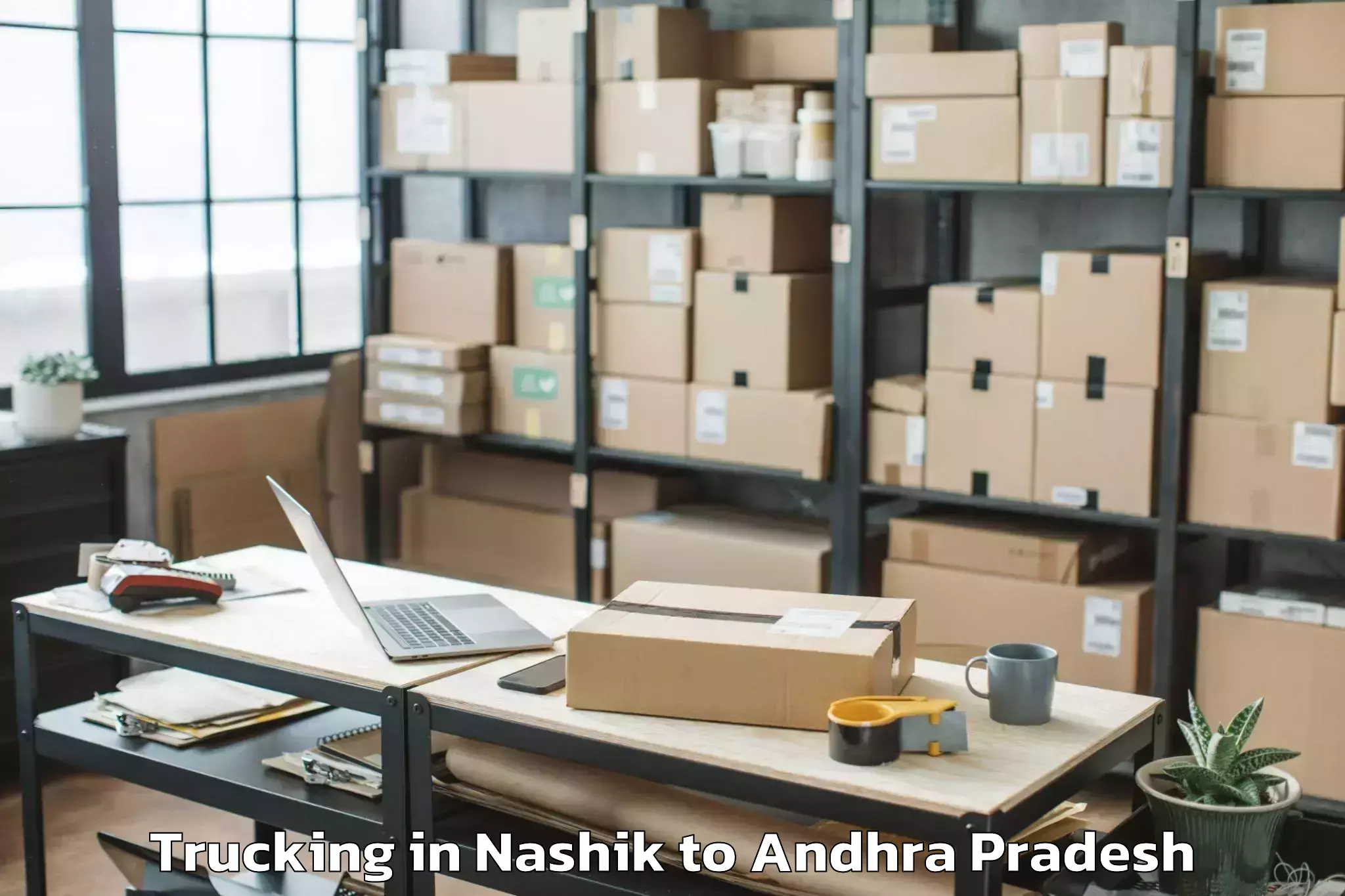 Affordable Nashik to Peddapappuru Trucking